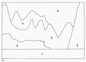 Schema numerato da scaricare per l'esercizio di pittura con i colori a tempera.