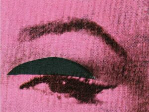Particolare dell'occhio nel Dittico di Marilyn Monroe Particolare dell'occhio nel Dittico di Marilyn Monroe di Andy Warhol realizzato con tecnica serigrafica.