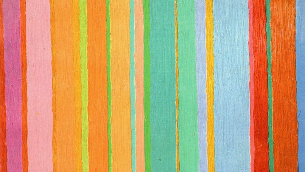 Schema di colori stridenti e accostamenti discordanti in pittura