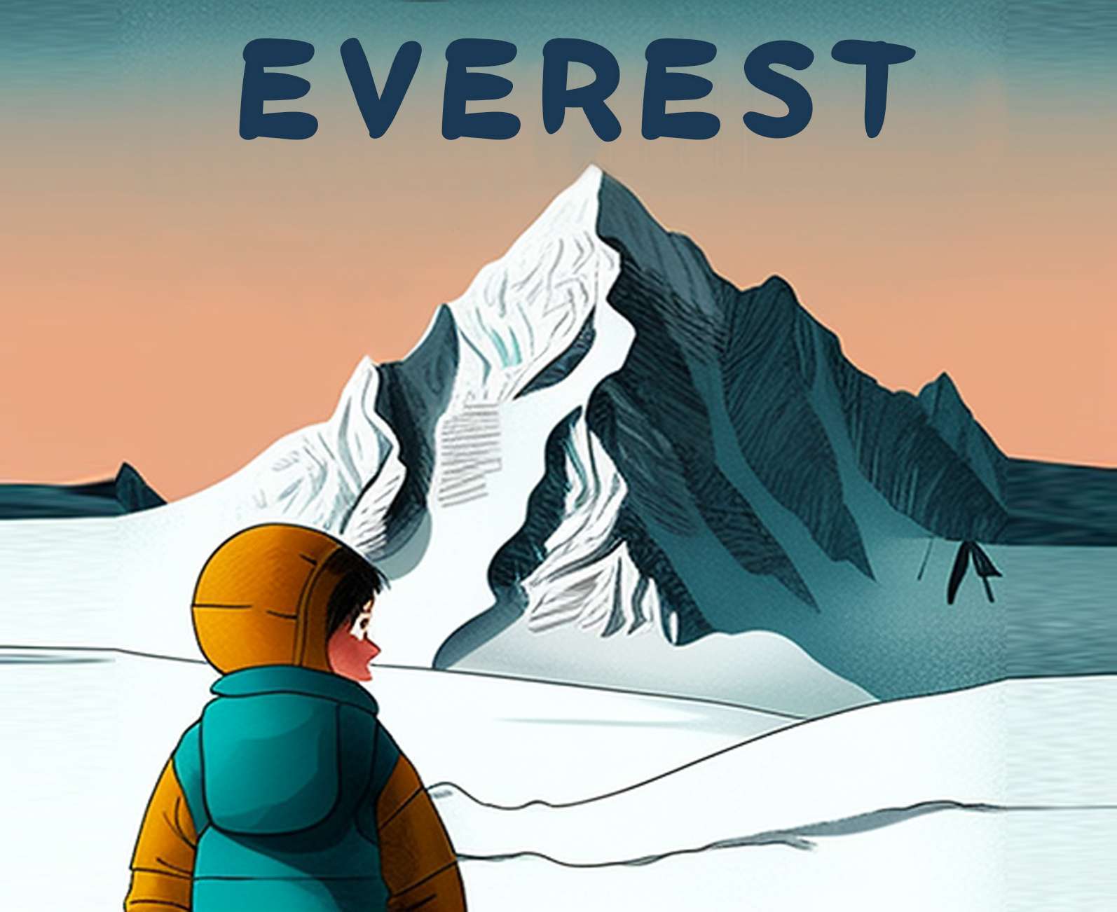 il monte everest, illustrazione