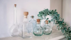 Contenitori e bottiglie di vetro riciclate per piante Bottiglie di vetro trasparenti riciclate ideali per creare piccoli terrari fai da te