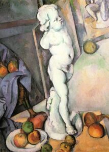 Paul Cézanne, Natura morta con figura in gesso (Nature morte au plâtre Natura morta con figura in gesso con Amorino o Cupido di Paul Cézanne