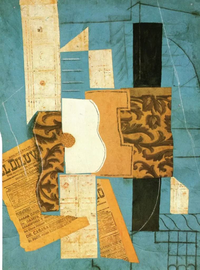 chitarra 1913 di pablo picasso opera cubista