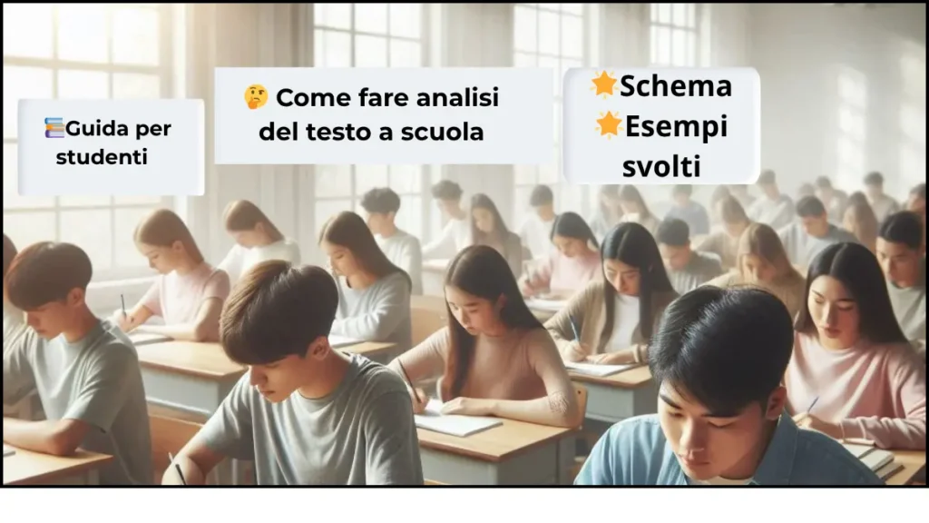 Come fare analisi del testo a scuola con schema ed esempi svolti