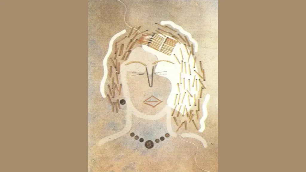 Francis Picabia Donna con fiammiferi opera dadaista tecnica mista