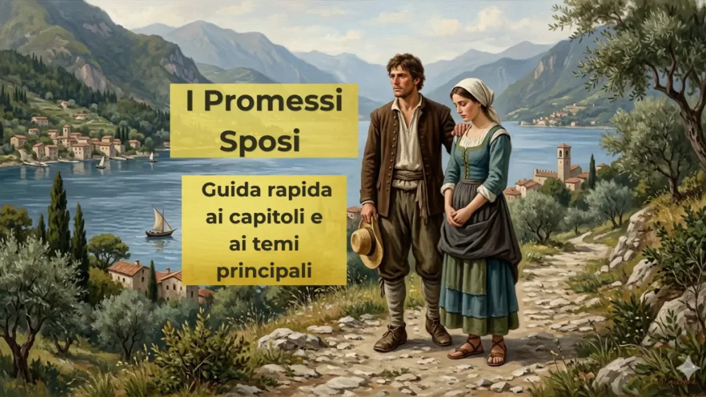 Renzo e Lucia immagine per il riassunto de I Promessi Sposi di Alessandro Manzoni