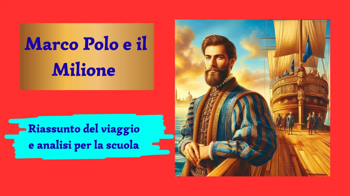 immagine di Marco Polo che torna a Venezia dal suo viaggio in Oriente, a bordo di una nave per il riassunto del viaggio e de Il Milione