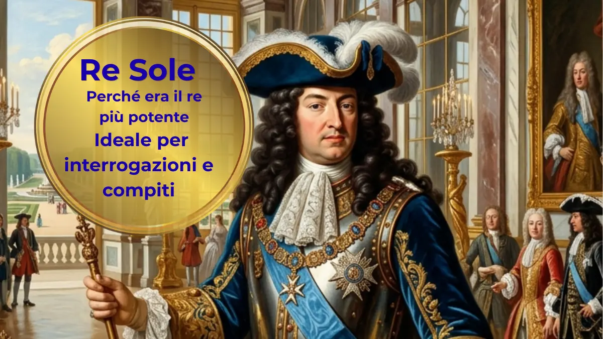 Il Re Sole, Luigi XIV,nella reggia di Versailles