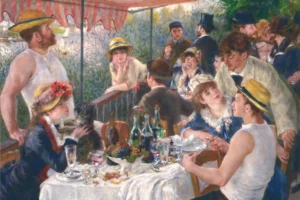 La colazione dei canottieri di Pierre-Auguste Renoir (Le Déjeuner des canotiers), celebre dipinto impressionista di un pranzo estivo all'aperto.