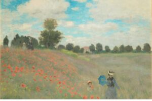I Papaveri di Claude Monet (Les Coquelicots), celebre dipinto impressionista estivo con un campo fiorito ad Argenteuil.