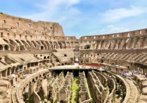 Inside the Colosseum Rome Colosseum arena floor view