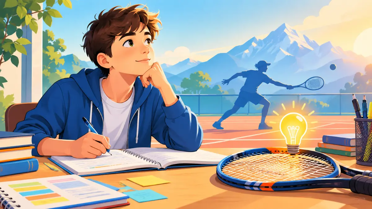 Spiegazione del metodo Sinner e riassunto sulla resilienza nello sport per la scuola media