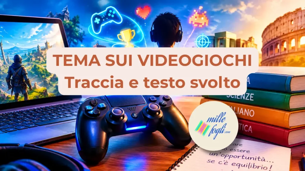 Tema sui videogiochi, traccia e testo argomentativo svolto